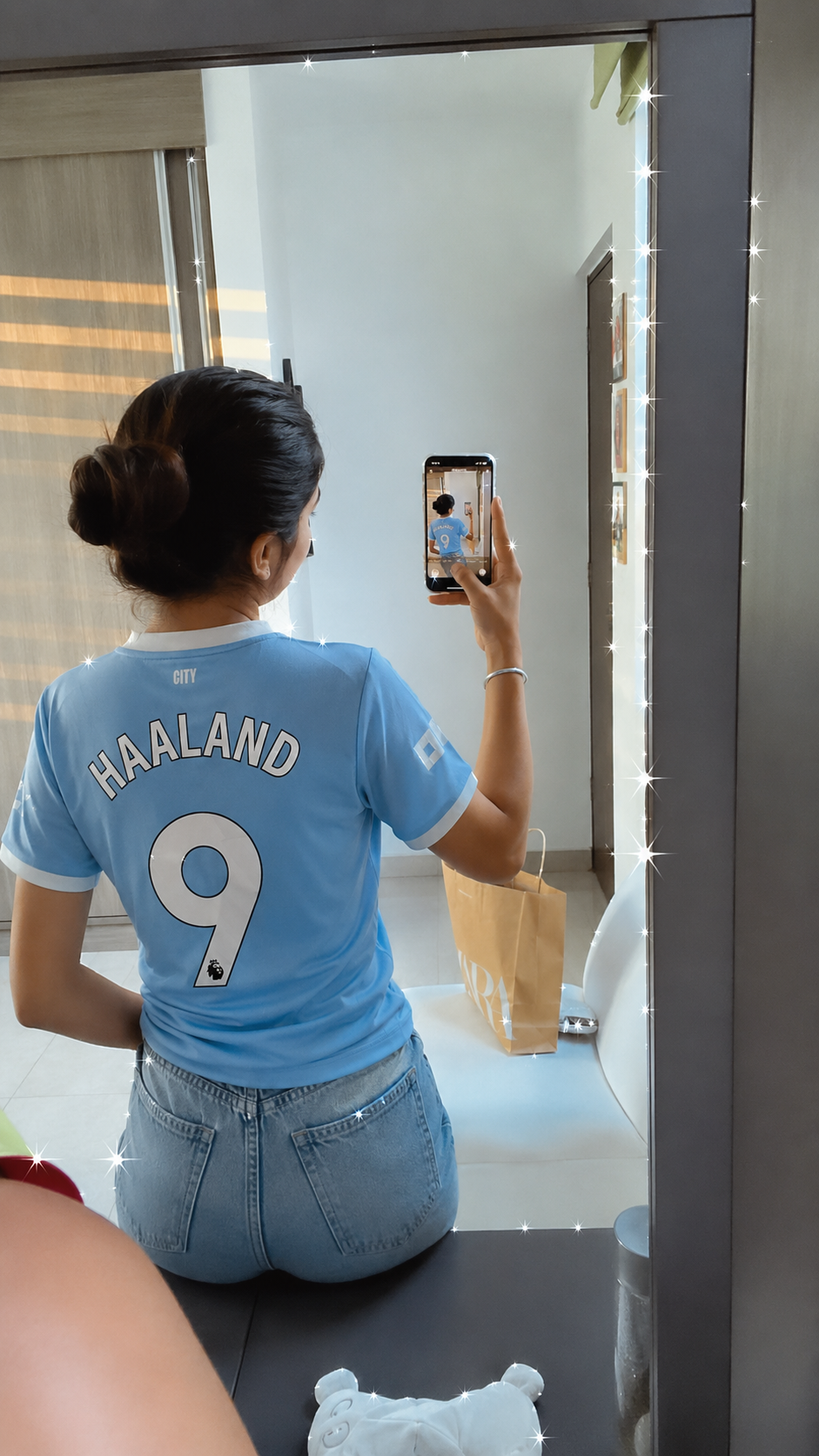 Foto de Noelia López con su camiseta